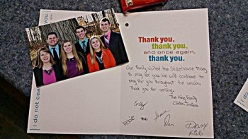 Cards thanking Legislators for their service are also a great idea and much appreciated by them. Include a photo of your family so that they will remember you the next time you contact them.